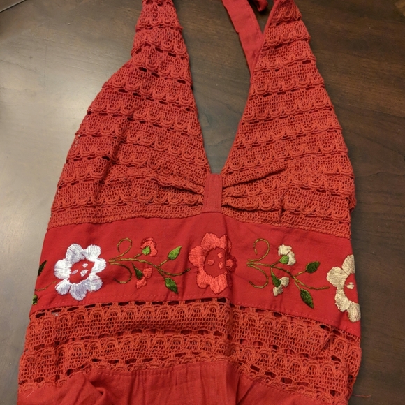 Embroidery asymmetrical dress - Picture 2 of 6